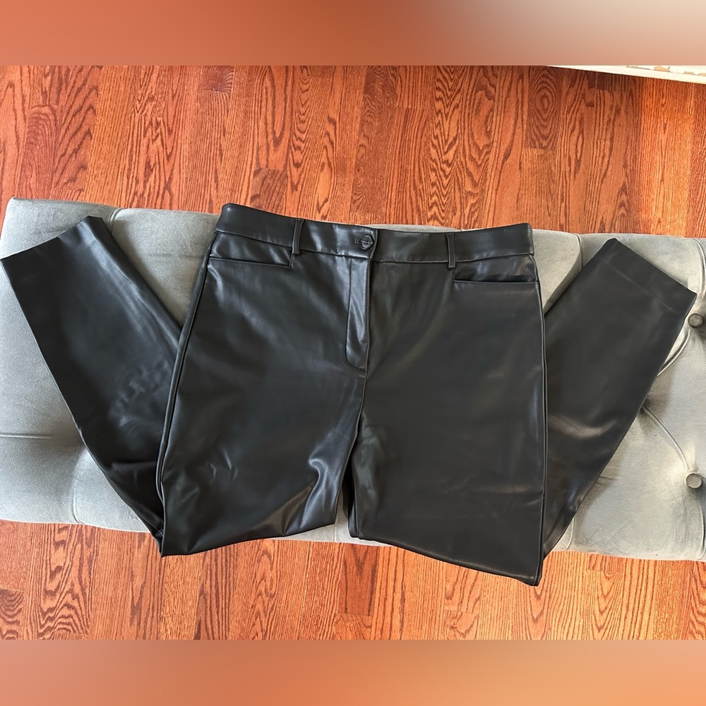 Loft faux leather pants